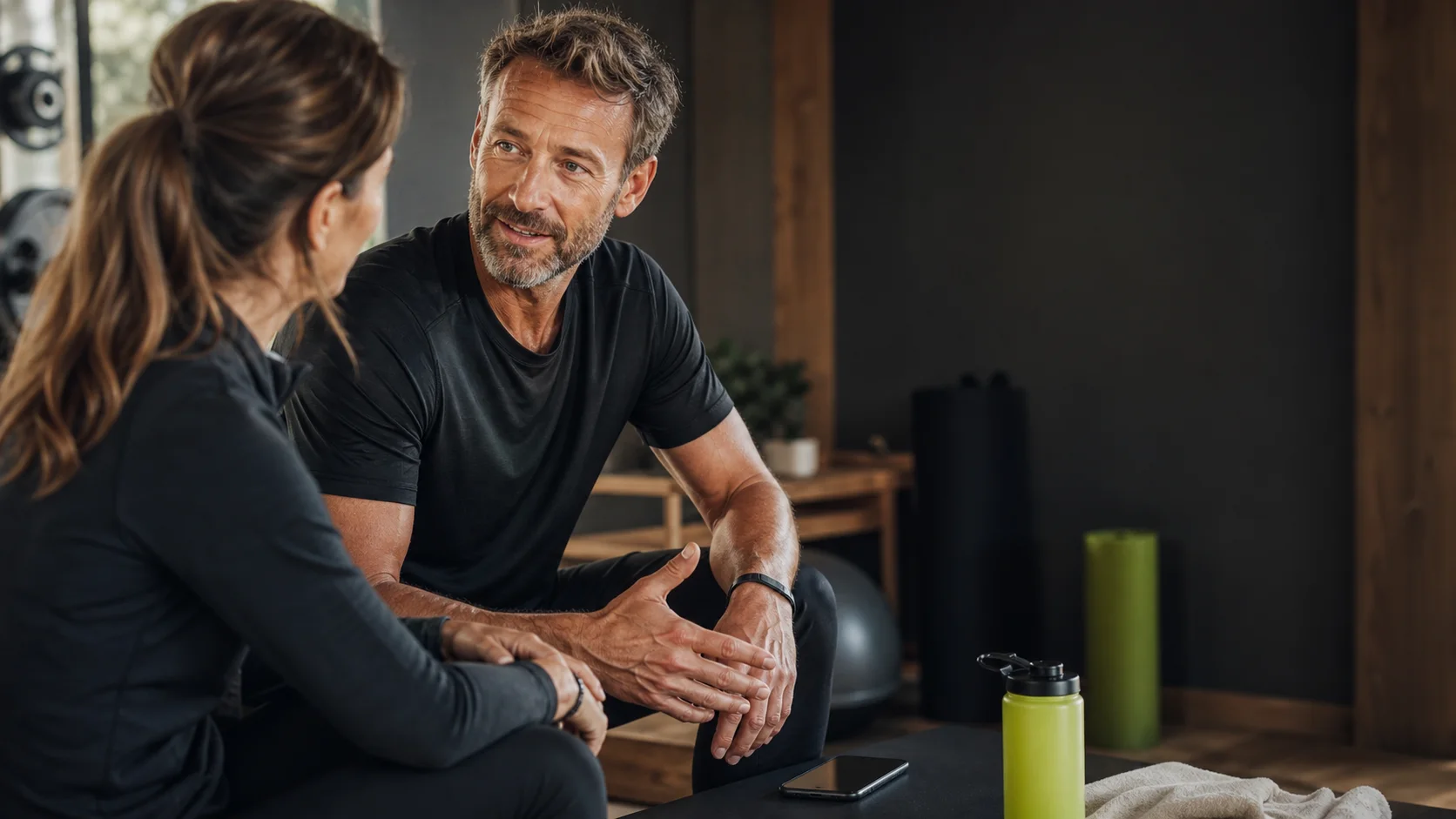 Un professionista conversa con una potenziale cliente